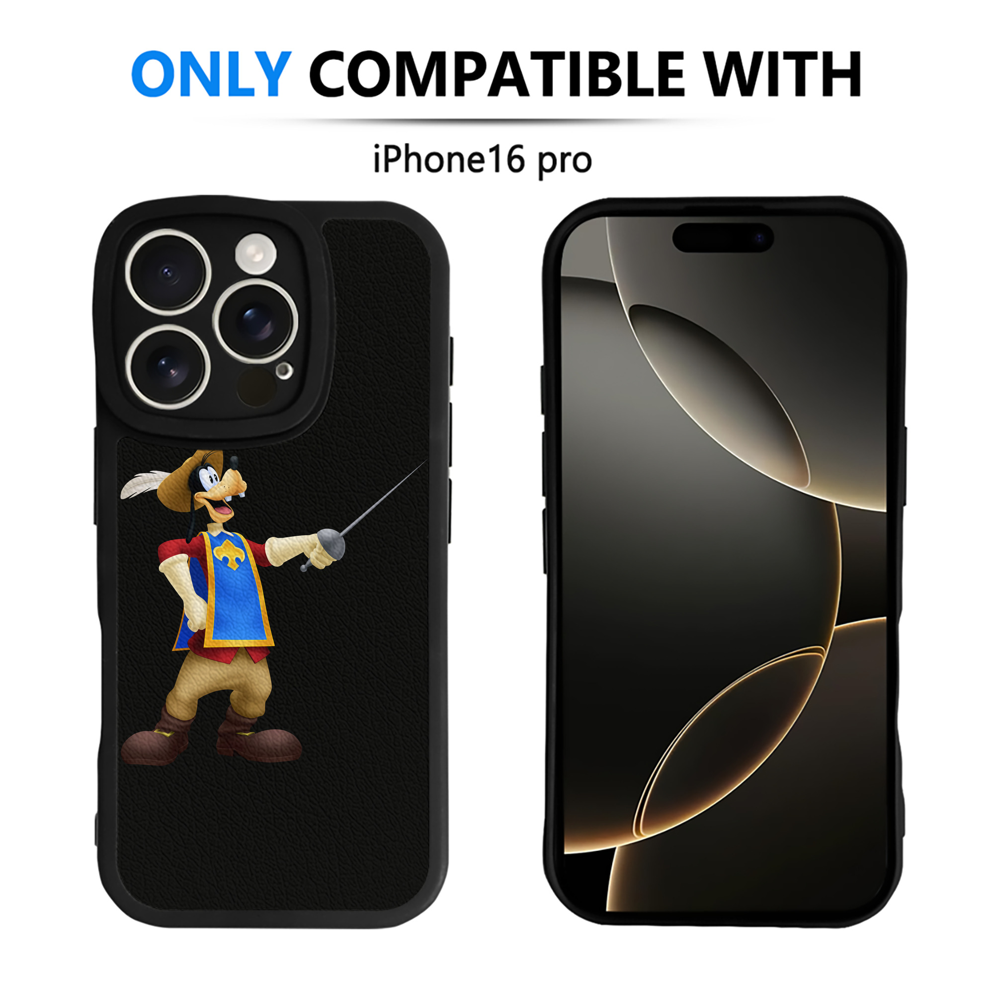 （画像用） ミッキーマウス Mickey Mouse 【iPhone 16シリーズ対応】シリコンスマホケース（レザー調） 材質：シリコン